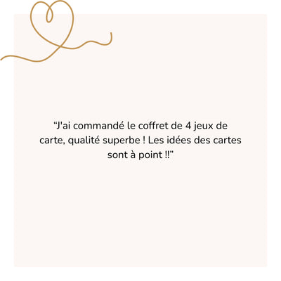 Coffret de 4 jeux de cartes