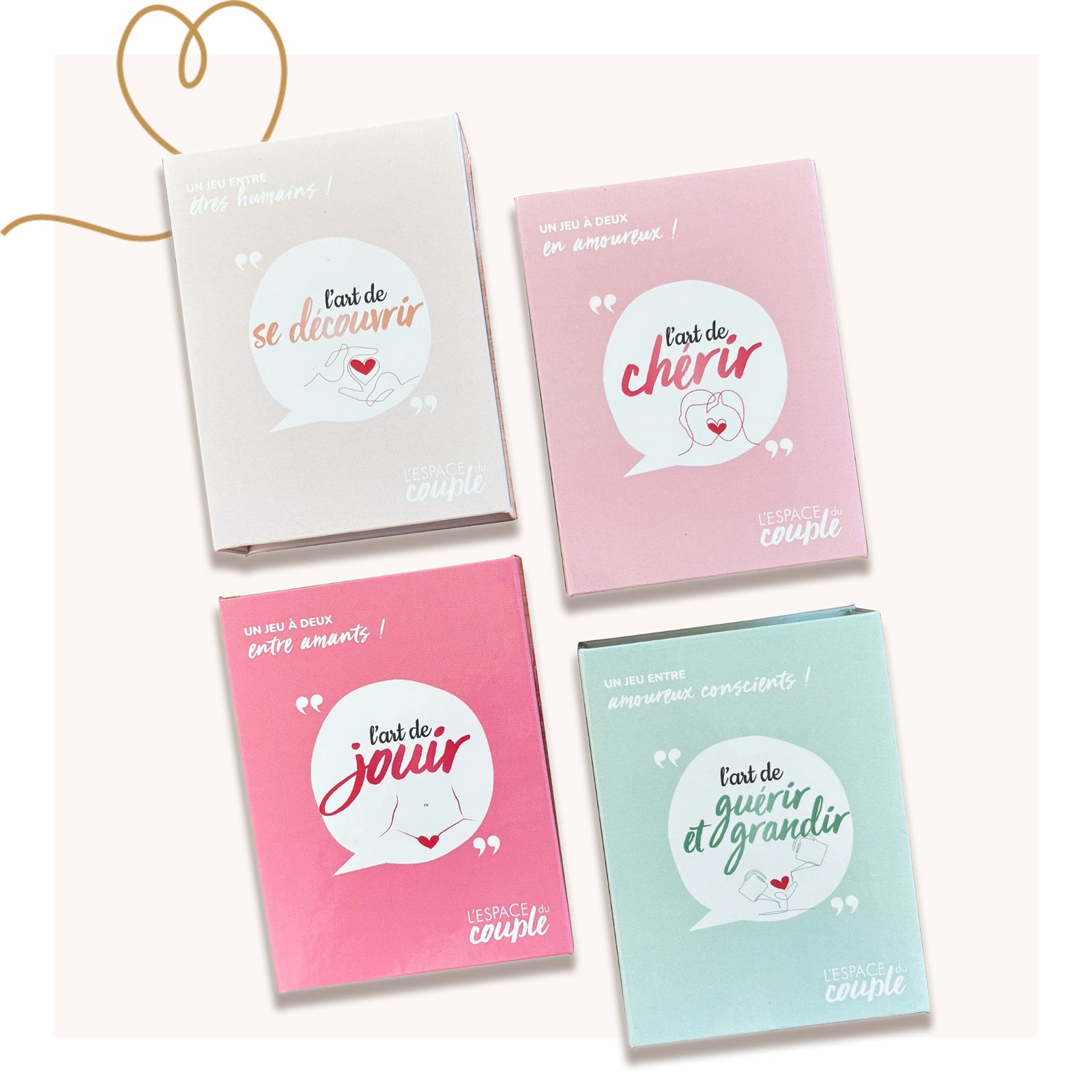 Coffret de 4 jeux de cartes